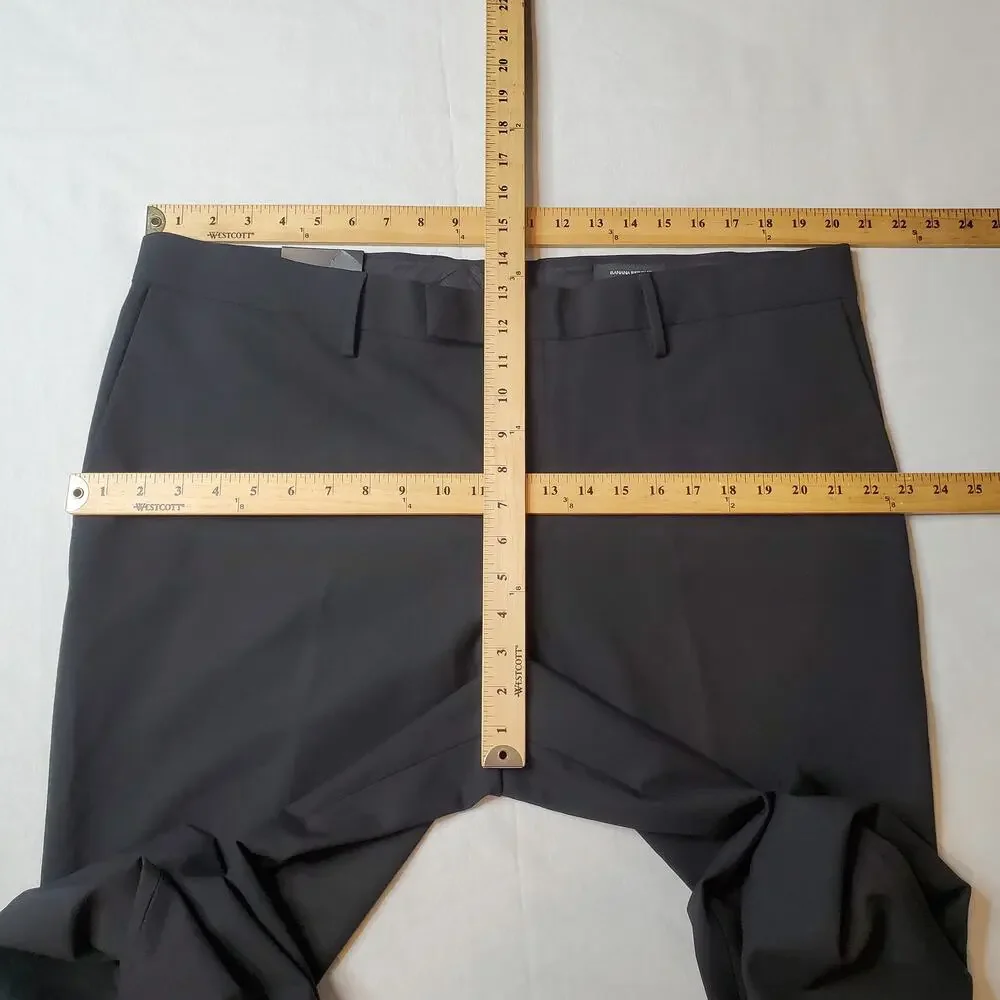 Banana Republic Men's Size 40X30 NWT Plain Weave Suit Trouser Black 616292